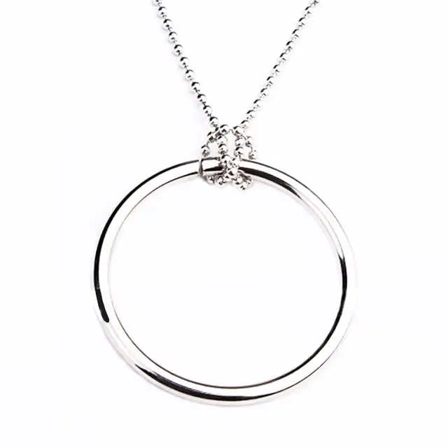 2 pcs New Self Linking Ring Chain Close-up Stage silver Magic Trick Ring of Tomorrow interseting street magic  S43 2
