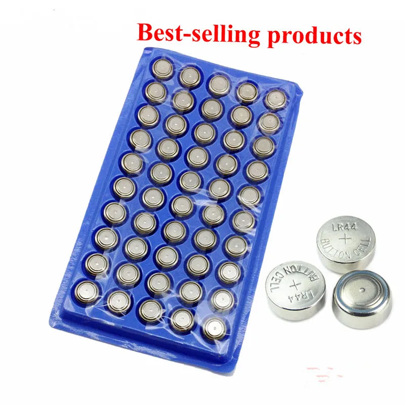 

50Pcs AG13 High volume Button Cell Battery 303 LR44 357A A76 SR44SW SP76 RW82 RW42 L1154 Long Lasting watch toys Free shipping