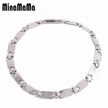 Серебряный цвет браслет из нержавеющей стали крест цепной браслет для женщин мужчин Мода христианский браслет ювелирные изделия