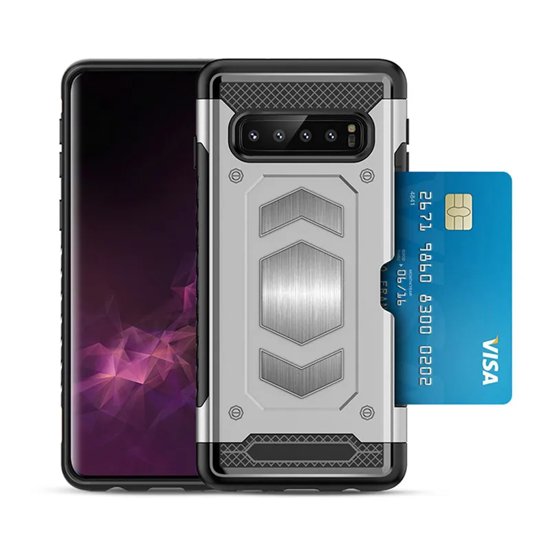 

For Samsung Galaxy s7edge s8 s9 s10 Plus note5 note8 note9 s10lite Car Magnetic Shockproof Armor Soft PU Silicone Hard Back Case