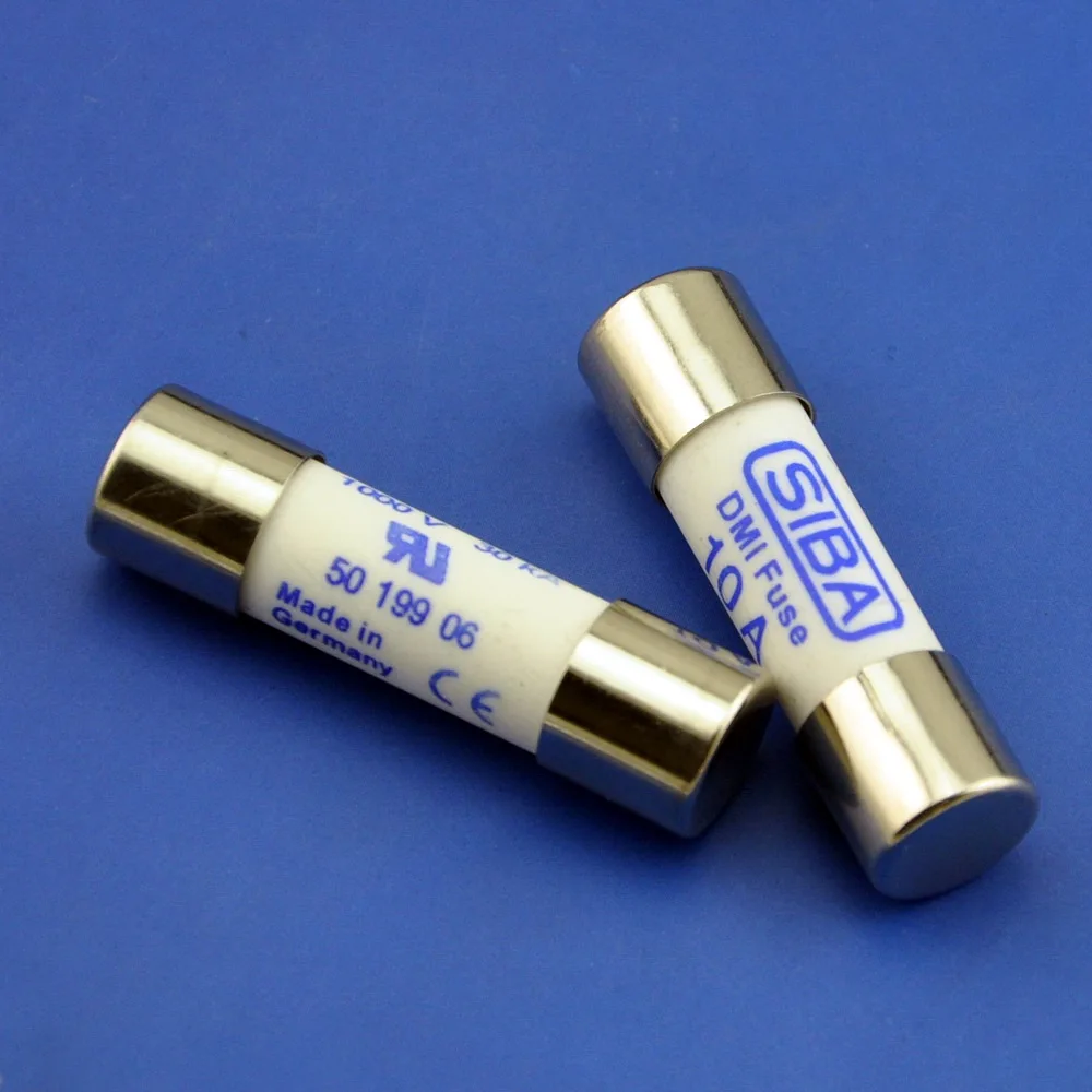 

( 2 pcs/lot ) SIBA 10A 1000V/30KA 10x38mm Ceramic DMI Fuse, 50 199 06.
