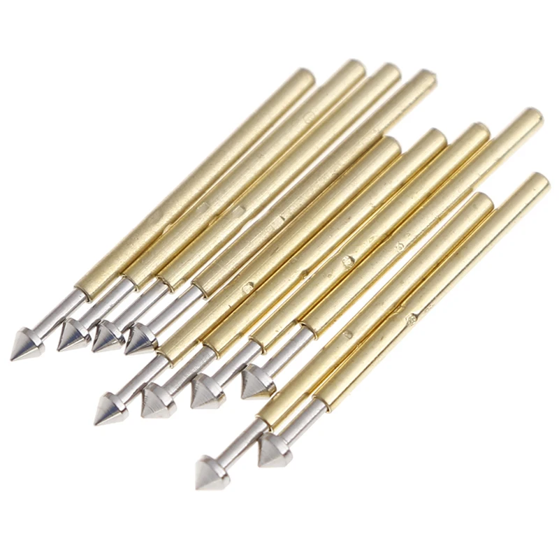 100Pcs P75-E2//E3 spring test probe pogo pin1.3//1.5mm conical head1.0mm thimbleUE