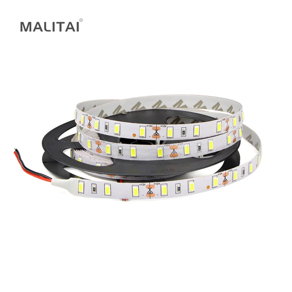 

DC12V IP20 / IP65 Waterproof 5M LED Strip light Ribbon 60LEDs/M SMD 5630 300 LEDs lamp Tape String For Indoor / Outdoor lighting