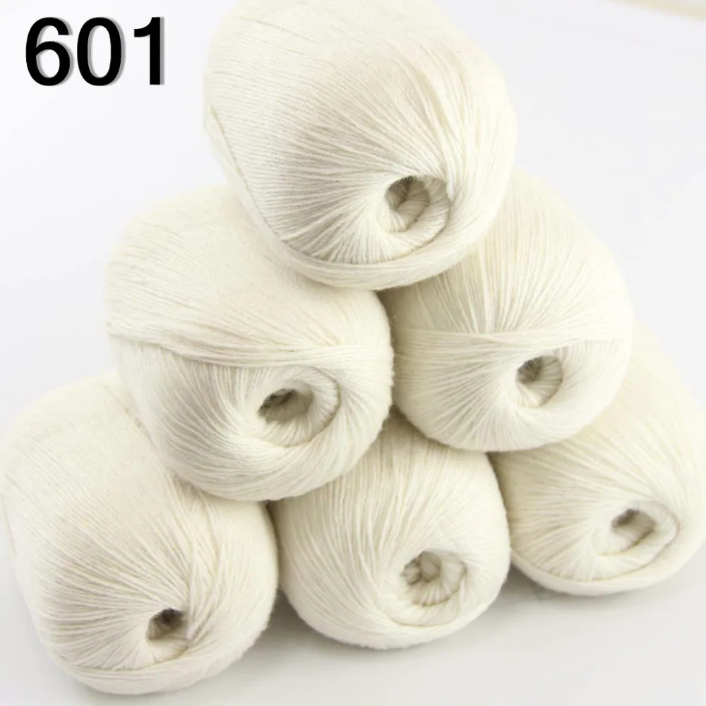 Sale New 1 ball x 50g HIGHT QUALITY 100% Cashmere Wool Hand Knitting Yarn 601 
