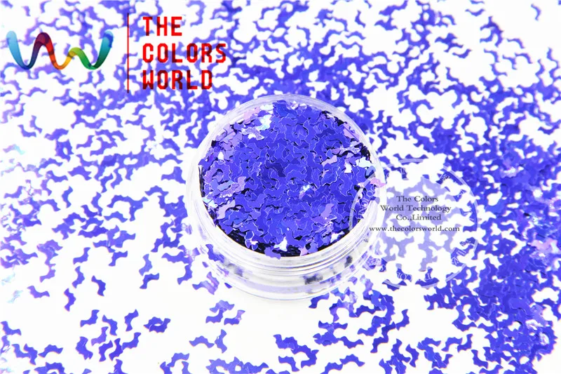 

Classic Blue Color Bat shape Size :5mm Glitter spangles for Nail Art and DIY supplies and Holiday decorations