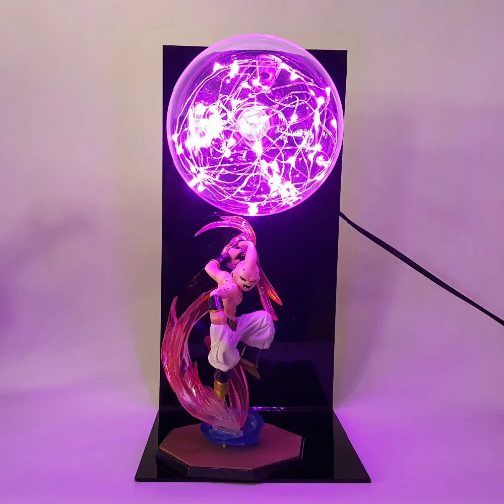 Dragon Ball Z Majin Buu Светодиодная лампа аниме Dragon Ball Z DBZ Son Goku Buu Lampada украшения