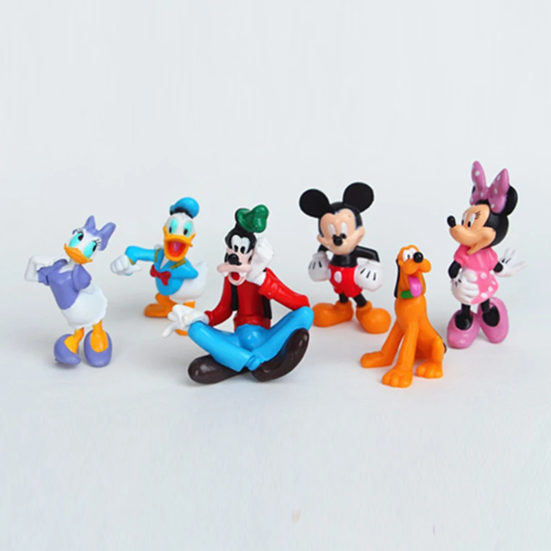 Игрушки из Диснея клубный домик Микки Маус фигурки игрушки милые мини и Минни