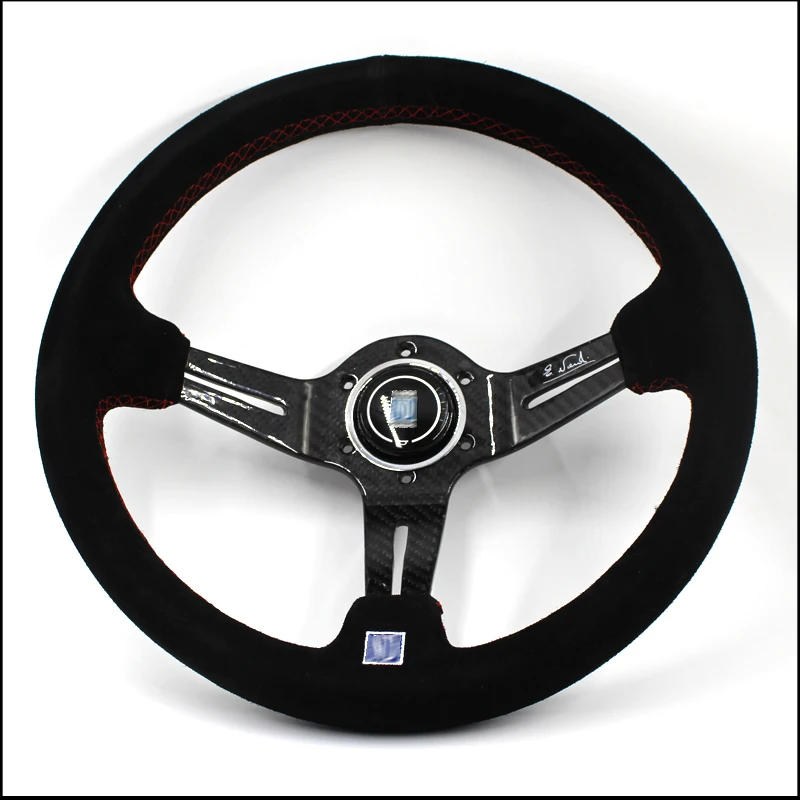 

Universal Carbon fiber Car Modified steering wheel 350MM 14 Inch Racing Car Grind arenaceous Modification ting Steering Wheel