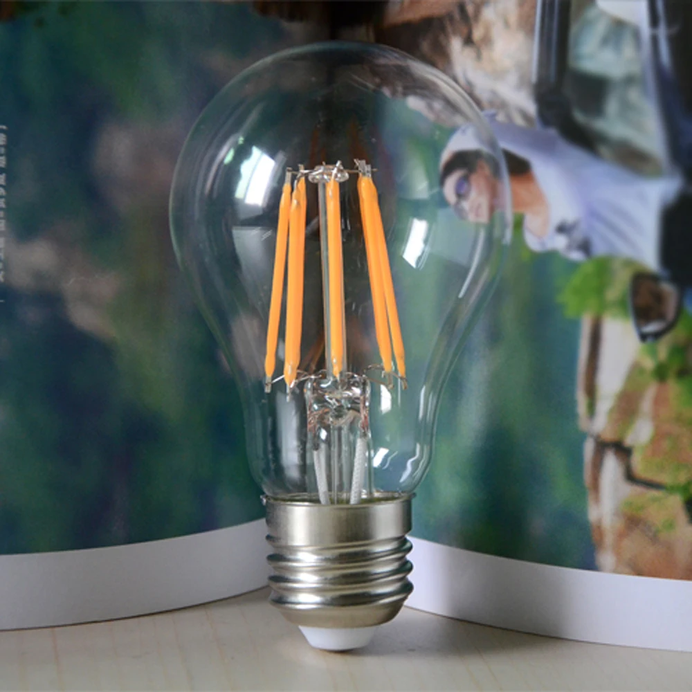 Buy E27 Dimmable Led Bulbs AC 220V 2W 4W 6W 8W Glass