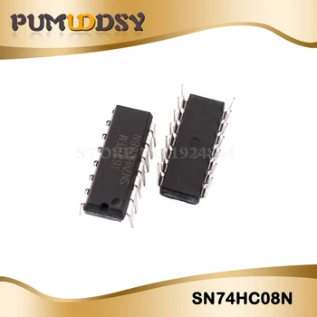 

100pcs 74HC08N SN74HC08N 74HC08 SN74HC08 DIP-14 Logic Gates 2-INPUT AND GATE new original