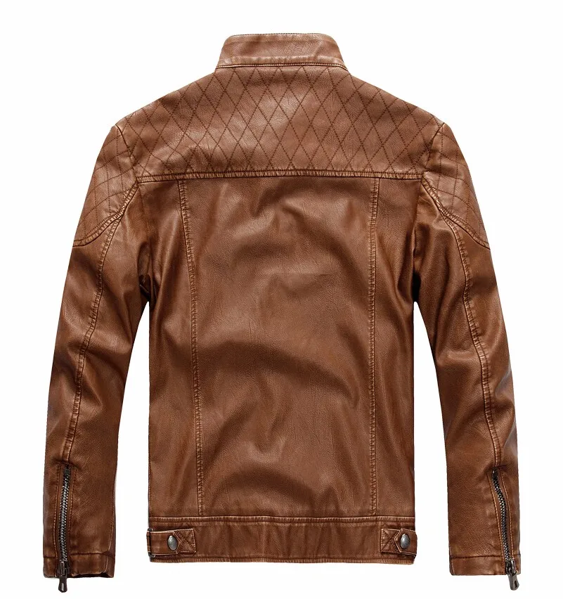 Мотоциклетная куртка-бомбер мужская кожаная куртка мужская Куртка Jaqueta De Couro Veste Homme бархатная кожаная мотоциклетная куртка пальто размера плюс XXL