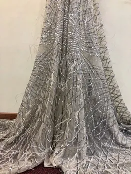 

African Laces Fabrics Embroidered nigerian Guipure French Lace Fabric High quality African French Net Lace Fabric ZLN10