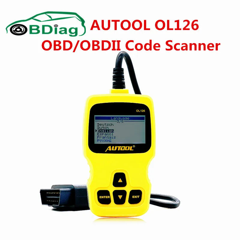 Цена за Autool OL126 OBD/EOBD Moteur код неисправности сканера OL126 автоматический диагностический инструмент OBD/OBD2 код читателя бесплатная Доставка Цена за Autool OL126 OBD/EOBD Moteur код неисправности сканера OL126 автоматический диагностический инструмент OBD/OBD2 код читателя бесплатная Доставка