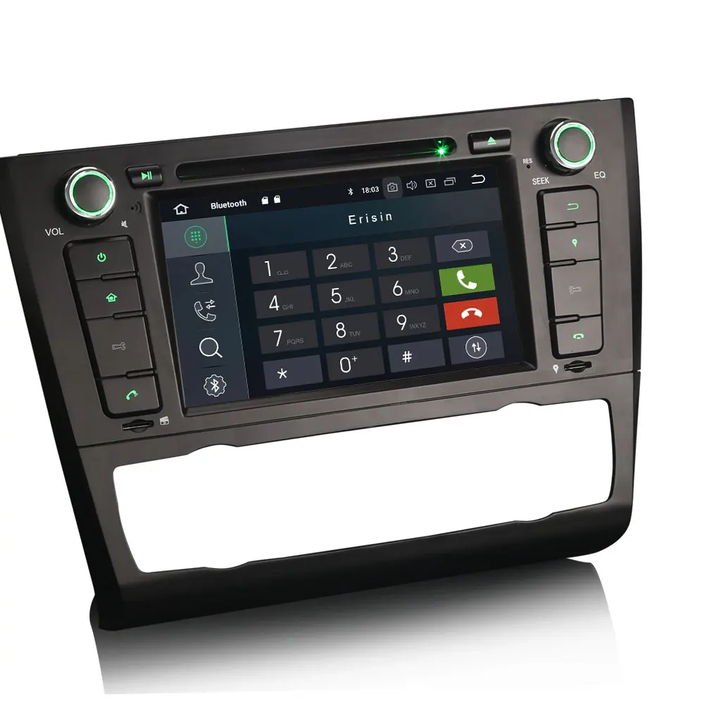 Erisin ES7840B 7 &quotAndroid 8 0 Восьмиядерный 4G RAM автомобильный DVD GPS радио DVR DAB + для BMW E81