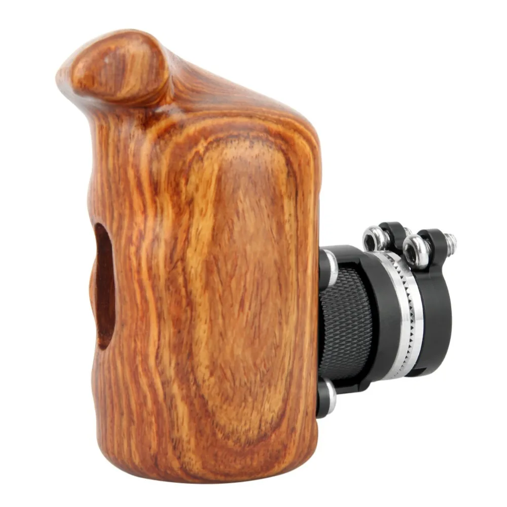 NICEYRIG быстросъемный держатель Клетка для камеры с деревянной ручкой розетка 1/" винт DSLR Камера Наплечная установка Фотографическая левая рука