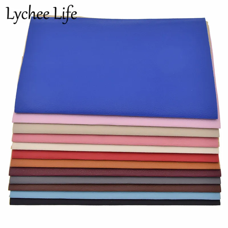 Lychee Life A4 кожаные патч-наклейки ткань красочные 29x21 см PU Ткань DIY домашнее шитье, ремонт аксессуары для одежды