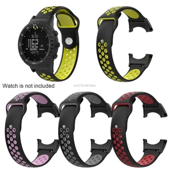 

Silicone Watchband Strap Band With Tools For Suunto Core All Black Sport Watch