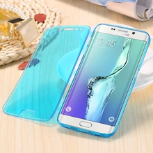 For Samsung S6 Cases Fashion Ultra Flip Soft TPU Gel Case For Samsung Galaxy S6 Edge Plus Slim Full Crystal Clear Cover S7 Edge