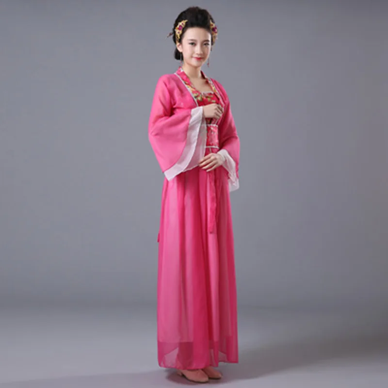 DJGRSTER китайское традиционное женское ханьфу китайское платье феи 8 цветов Hanfu одежда династии Тан Китайский древний костюм