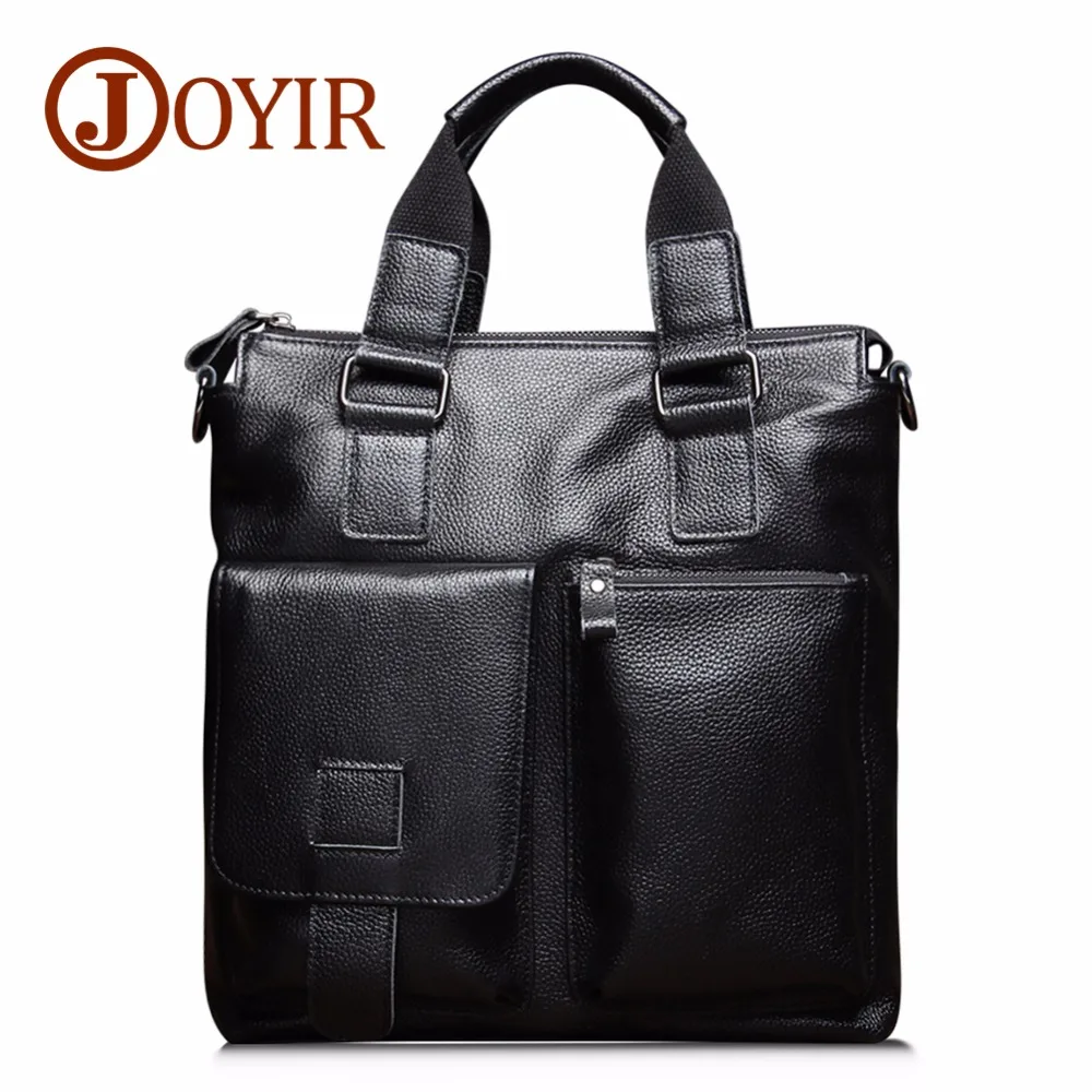 

JOYIR 2019 Genuine Leather Men Briefcase Retro Crossbody Shoulder Bags Men's Messenger Bags Briefcase Fashion Male Handbag