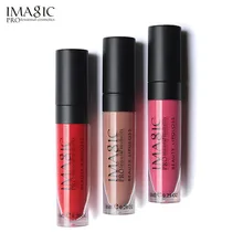 Imagic matte 12 cores batom líquido batom à prova dwaterproof água de longa duração hidratante lipgloss makeupcosmetics lábios