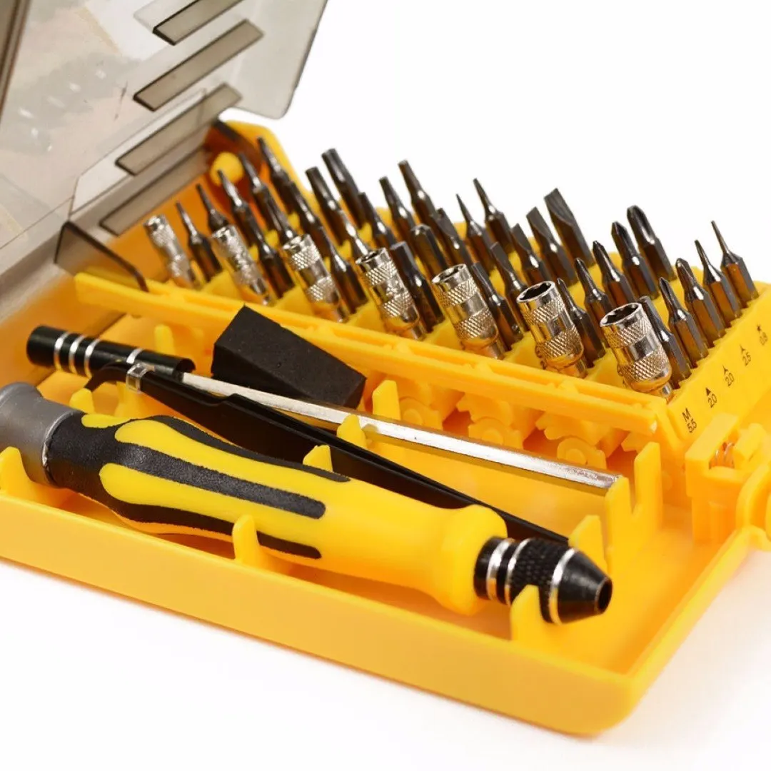 45 in 1 Precision Torx Screw Driver Set Repair Tweezers Phone Laptop Tools Kit