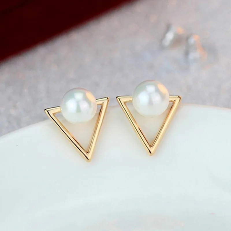 

LQCRWOC2018 Hot Sale New Fashion Jewelry Retro Triangle Earrings Personality Geometric Earrings Female Elegant Bohemian Earrings