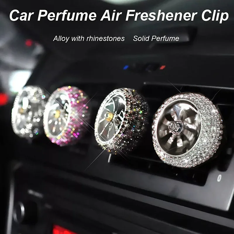 

Perfume Car Air Freshener 1Pcs Diamond Crystal Air Force Auto Air Vent Perfume Clip Outlet Conditioning Diffuser Car styling
