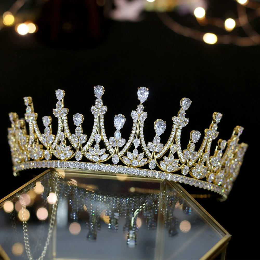 

Simple and exquisite wedding hair accessories bride gold / silver headdress birthday crown wedding dress accessories