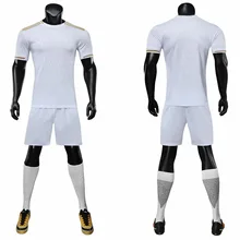19/20 blank men's football T-shirt children's sports club jersey short-sleeved shorts custom football training clothes 19/20 blank men's football T-shirt children's sports club jersey short-sleeved shorts custom football training clothes