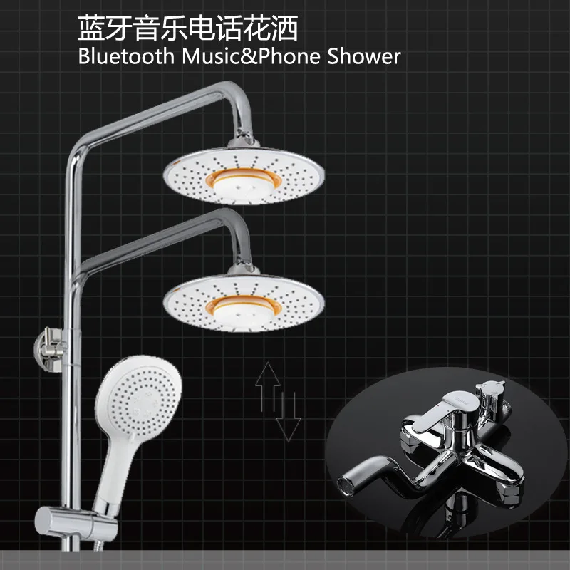 

Foreign Trade Bluetooth Music Telephone Spray Full Copper Faucet Set