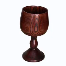 Классический экологически чистый бокал для вина, круглый деревянный бокал для красного вина, однослойная чашка из цельного дерева, домашний бар, набор для питья