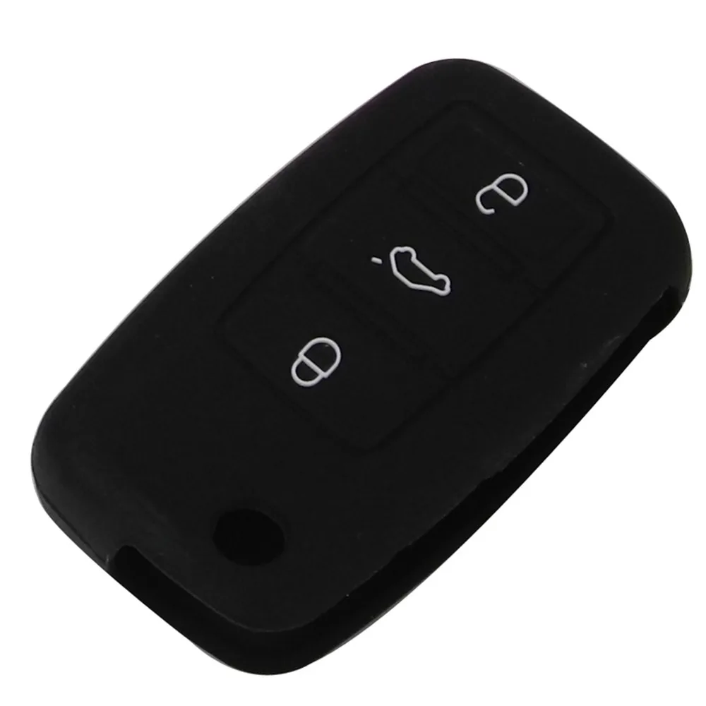 Keyforkess 30 pz/lotto Cassa Chiave Del Silicone Per VW Polo Passat B5 Sedile Golf Jetta Mk6 Tiguan Più Eos Scirocco Coleotteri copertura FOB 8 0DSwarehouse9202