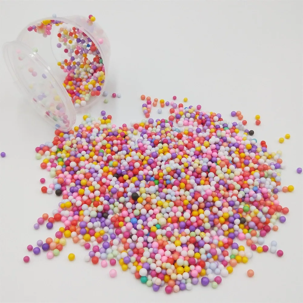 AOSST DIY Colorblock Gradient Crystal Mud Multicolor Slime Toys For Kids With colored foam balls Clear Fluffy Clay For children AOSST DIY Colorblock Gradient Crystal Mud Multicolor Slime Toys For Kids With colored foam balls Clear Fluffy Clay For children