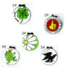 Заказ сделать гольф шляпа Знаки с магнитный козырек клип полный гольф маркеры подарок мульти-стиль 2 шт./лот для человека Для женщин