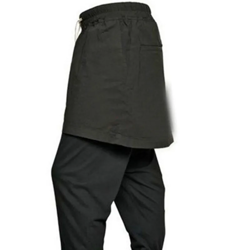 Мужская одежда британский стиль повседневные брюки пояс юбка мужской костюм плюс размер Pantalon Homme мужская одежда 2018 тактические брюки