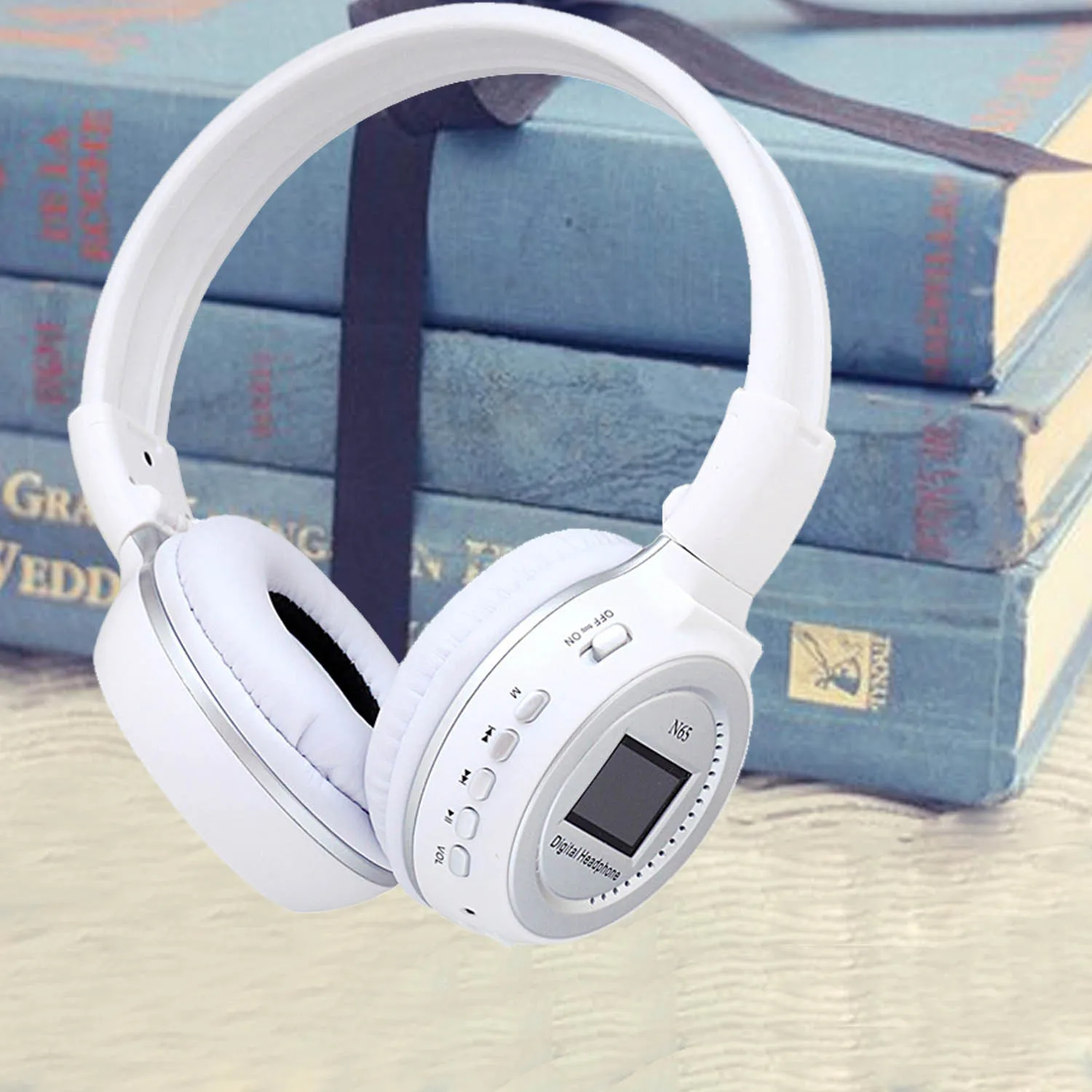 Vococal N65 LCD Screen Display 3.5mm Digital Stereo Earphone Headphone