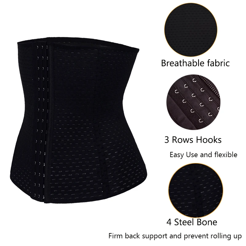 Women High Waist Trainer Corset Shaper Slimming Waist Cincher Belt Shaper Body Steel Boned Corset Modeling Strap Shapewear