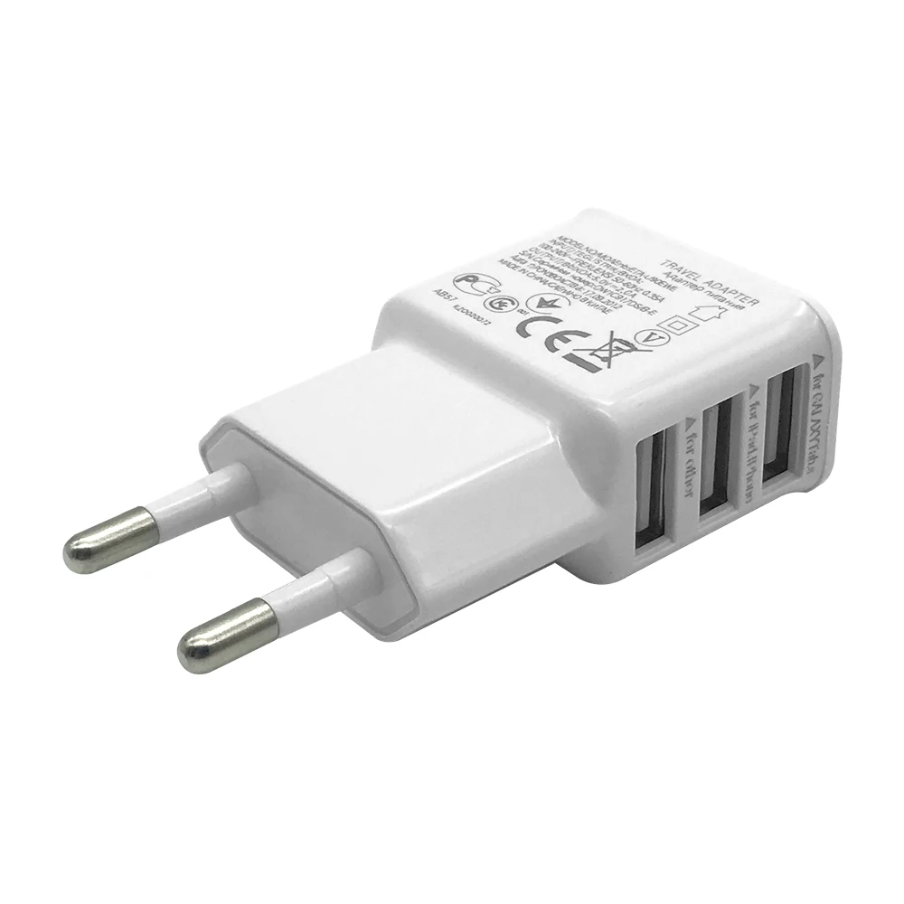 Xnyocn быстрой зарядки 5V 3.4A 3-Порты и разъёмы USB устройство для зарядки из настенной розетки для дома и путешествий AC Зарядное устройство адаптер для сотового телефона планшета(ЕС штепсельная вилка стандарта США