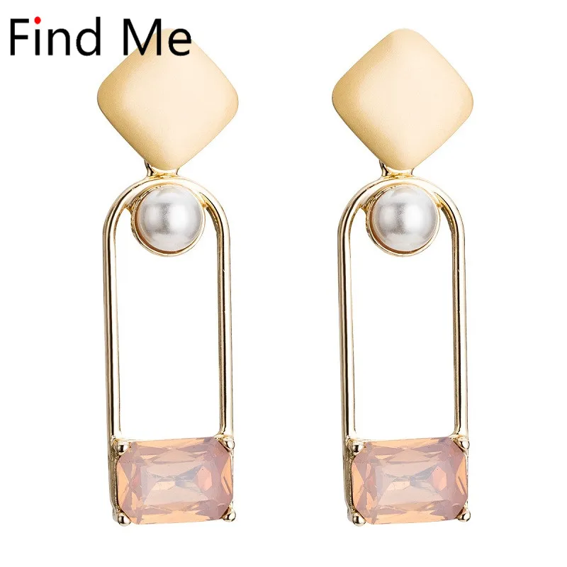 

Find Me 2019 new fashion Luxury boho personality resin Dangle earrings Vintage geometric acrylic drop Earring for women Jewelry