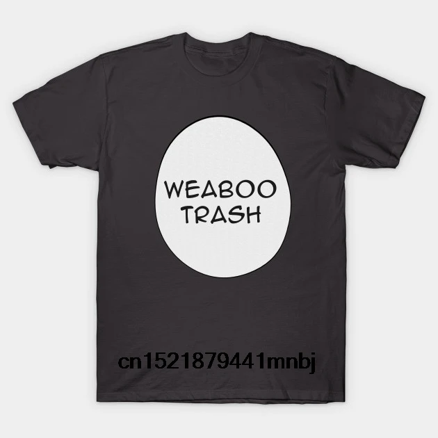Printed Men T Shirt Cotton tShirt O-Neck Short-Sleeve New Style Weaboo Trash Anime Women T-Shirt | Мужская одежда