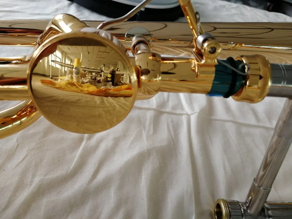 Латунные Музыкальные инструменты Schagerl trombone H85 латунный настоящий позолоченный тенор тромбон таможенный ручной Чеканный колокол с Чехол