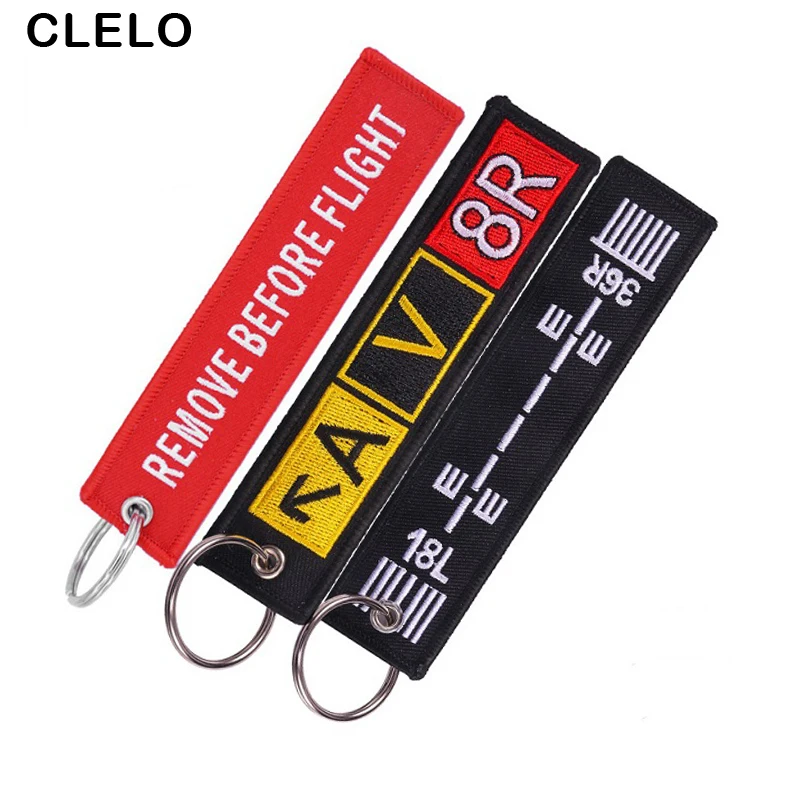 CLELO Embroidery Luggage Tag label Fashion Travel bag tag With Key Ring Special Gift for Flight Crew Aviation Lover 3pcs/lot CLELO Embroidery Luggage Tag label Fashion Travel bag tag With Key Ring Special Gift for Flight Crew Aviation Lover 3pcs/lot