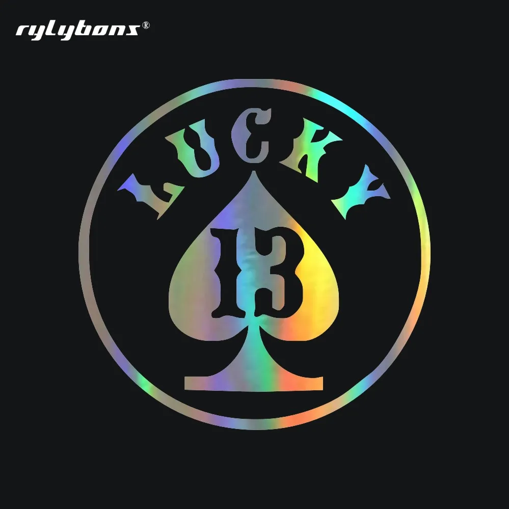 1 шт. 12 5 х12 см стикер LUCKY NUMBER 13 для автомобиля Стайлинг наклейки мотоцикла