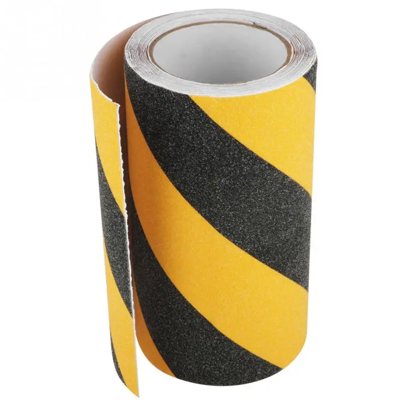 

1 Pcs 20cm x 5m Yellow And Black Self-adhesion PVC Anti Slip Tape Wearproof Adhesive Backed Safety Flooring