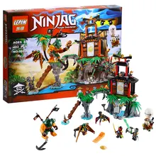 482pc 2016 new LEPIN 06030 phantom Ninja Tiger Widow Island BuildingBlocks Minifigures Nya Cole Wu Sqiffy Compatible With legoe