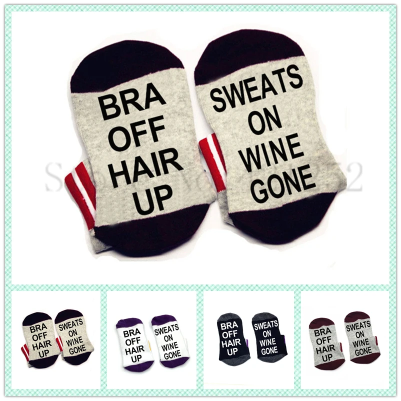 Бюстгальтер со спущенными волосами потеет на винных носках хлопок эластичный удобный унисекс Подарочный винный набор носков