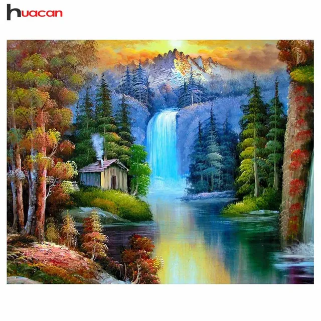 Diamond Painting Full Square Summer Scenery Diamond Painting Rhinestone