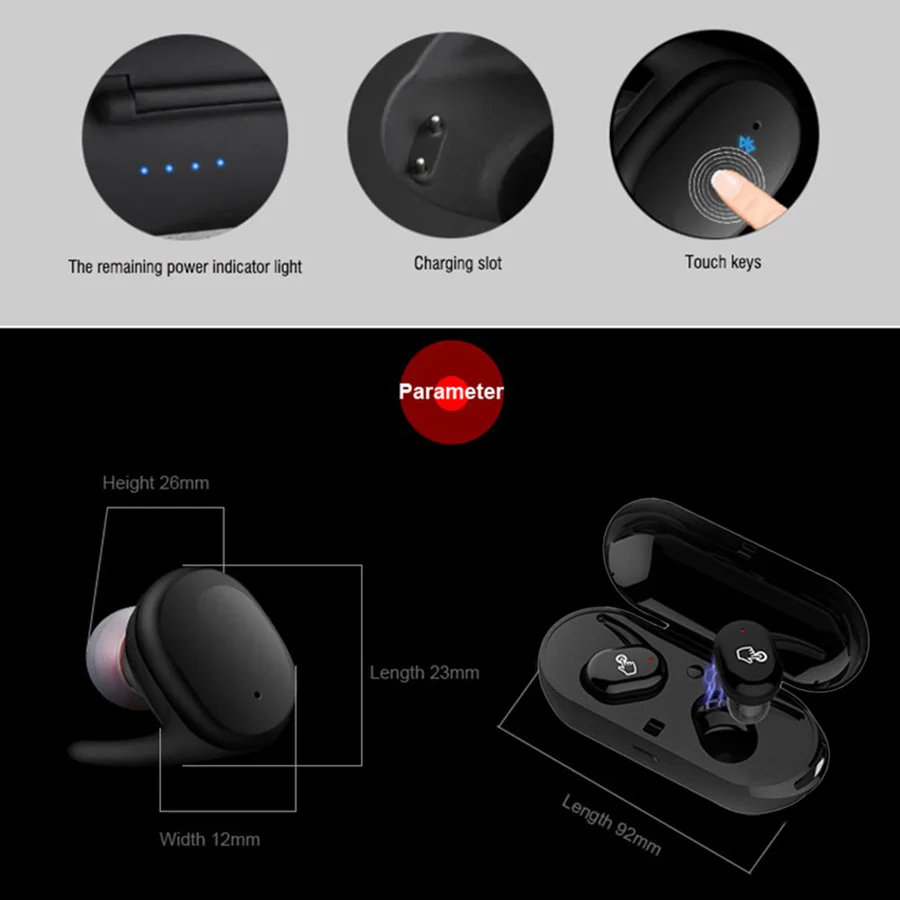 s9100 mini wireless bluetooth headset size 2