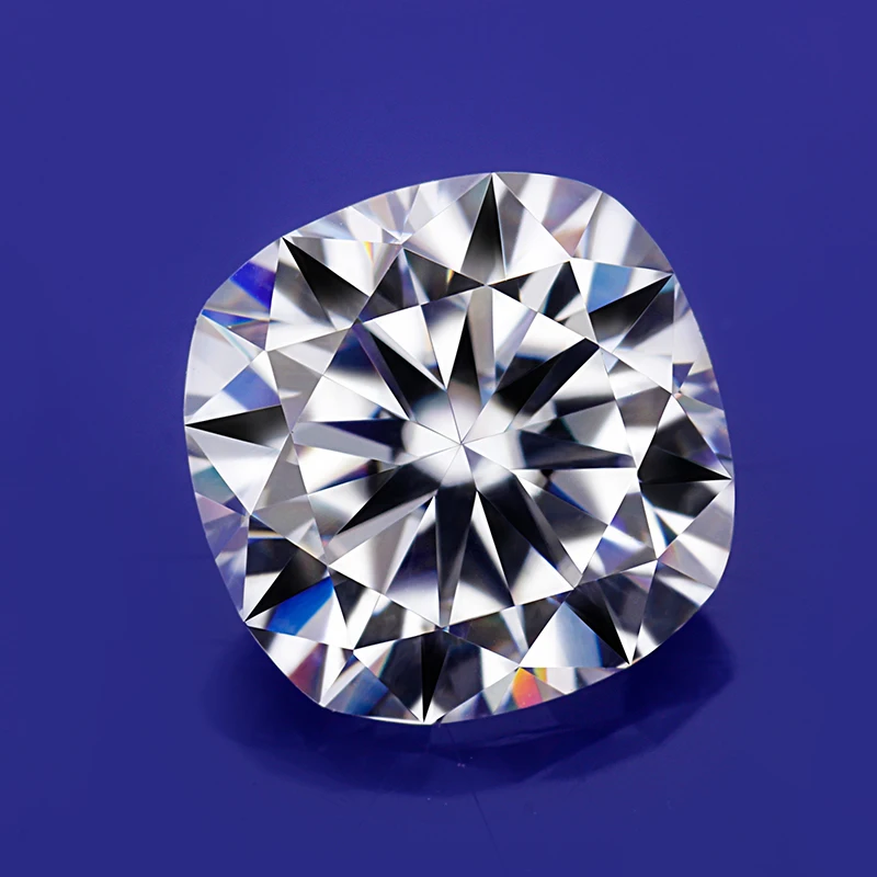 Высокое качество Подушка блестящая огранка 10x10 мм EF цвет лаборатория Выращенный камень муассанита бриллианты для ювелирного кольца Высокое качество Подушка блестящая огранка 10x10 мм EF цвет лаборатория Выращенный камень муассанита бриллианты для ювелирного кольца